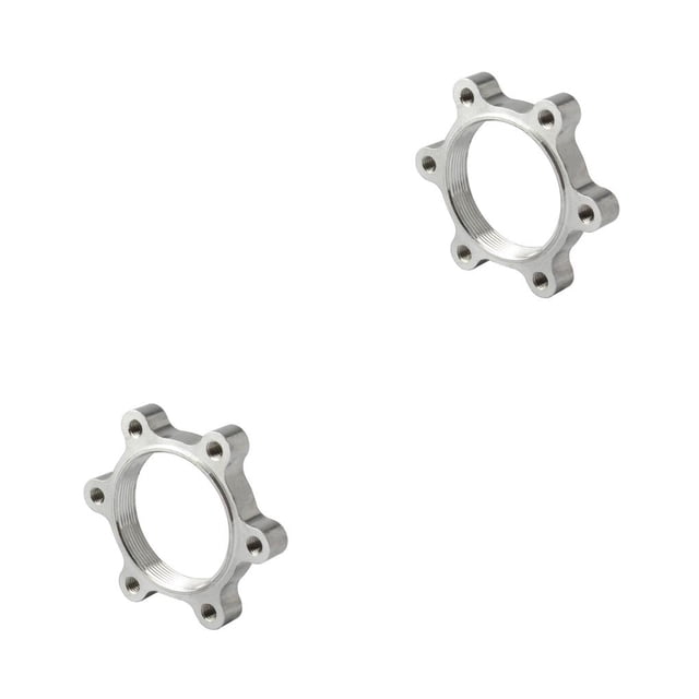 ZLight Adaptateur de Disque de Frein à Disque de Moyeu Fileté à Grande Robustesse pour Siège de Conversion, Accessoires de Vélo de Route, Surface Lisse 48 mm, Ensemble de 2