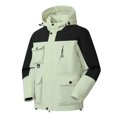 thumbnail image 1 of Weiqiqre Jacket for Men Waterproof Sport Snow Ski Outdoor Mountaineering and Riding Tactical Jacket Coat Drawstring Hooded Overcoat Jacket, 1 of 3
