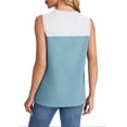 thumbnail image 5 of Weiqiqre Hauts pour Femmes Camisole pour Femmes Décontractée Tricotée d'Été Sans Manches Col Ras du Cou Printemps Chandails à Blocs de Couleur Mode 2025, 5 of 5