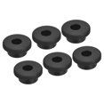 thumbnail image 1 of Unique Bargains Support à Oeillets en Caoutchouc Dia 29/32 Pieds (23 mm) Rond Type T pour Protection de Fil, Lot de 6, 1 of 5