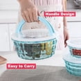 thumbnail image 4 of Binwennn Meal Prep Glass Containers with Lids Flour Containers Hot Food Containers for Lunch Boxes 3 Fruit Fruit Containers With Tureen Bowl Clear Container Container, 4 of 7
