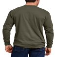 thumbnail image 2 of T-Shirt à Manches Longues Col Rond pour Hommes et Grands Hommes, 2 of 3