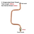 thumbnail image 1 of MYG Copper-plated Aluminum small household Air Compressor Exhaust Tube Air pump pipe, 1 of 5
