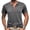 Dark Gray, variant on DDAPJ pyju Mens Short Sleeve Henley Shirts Solid Color Casual 3 Button T-shirts Collarless Workout Tee Lightweight Summer Basic T-shirt Limited Time Deals of Today Blue L
