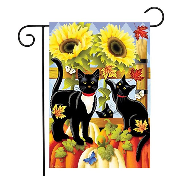 Garden Flag Thanksgiving Day Outdoor Banner 3D Printing Decoration Hanging Autumn Sign, Type 1