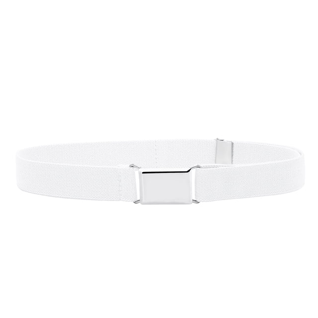 Buyless Fashion Ceinture de Robe Extensible Ajustable et Élastique pour Enfants et Bébés avec Boucle Argentée