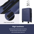 thumbnail image 2 of Travelhouse Ensemble de 4 Pcs de Valises Rigides, Valise Rigide Légère avec Cadenas TSA et Roues Pivotantes, Bleu Marine, 2 of 6