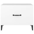 thumbnail image 5 of vidaXL Coffee Table with Metal Legs 2 pcs White 50x50x40 cm, 5 of 5