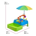 thumbnail image 2 of Step2 Waterpark Wonders – Table d'eau sensorielle à deux niveaux avec parasol, pour tout-petits de 18 mois à 5 ans, 2 of 7