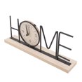 thumbnail image 1 of Horloge de Bureau, Horloge à Tablette Décorative pour Salon Version LOVE, Version Maison, 1 of 7