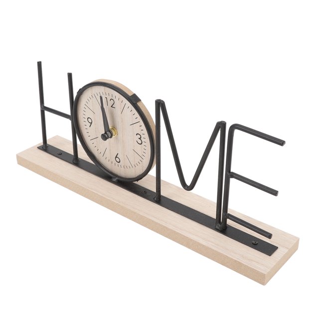Horloge de Bureau, Horloge à Tablette Décorative pour Salon Version LOVE, Version Maison