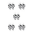 thumbnail image 3 of QualitChoice Leopard Print Earrings Body Decoration Water Drop Ear Dangles Birthday Gift Type 7 5Set, 3 of 6