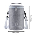 thumbnail image 3 of Sac à Lunch Rond à Main, Sac à Lunch Portable avec Isolation pour Riz, Sac à Lunch, Sac d'Isolation en Papier D\'aluminium Épaissie, 3 of 6