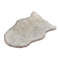 thumbnail image 1 of Binwennn Soft Blanket Throw Rugs Sweater Blanket Rug Beige Area Rugs Sheepskin Rug Fuzzy Soft Ft Rugs Machine Washable Shag Rug Nursery Throw Rugs For Bed Living Kids Room, 1 of 3
