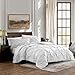 thumbnail image 3 of cathay Home Bedding Set: Exquisite Pintuck Design comfy and cozy Ultra Soft Pinch Pleat 2-Piece comforter & Sham Set -White, Twin, 3 of 4