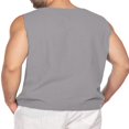 thumbnail image 2 of Solid Color Tie-Up Pocket Tank Tops  Men‘s Muscle Fitness Sports Vest, 2 of 4