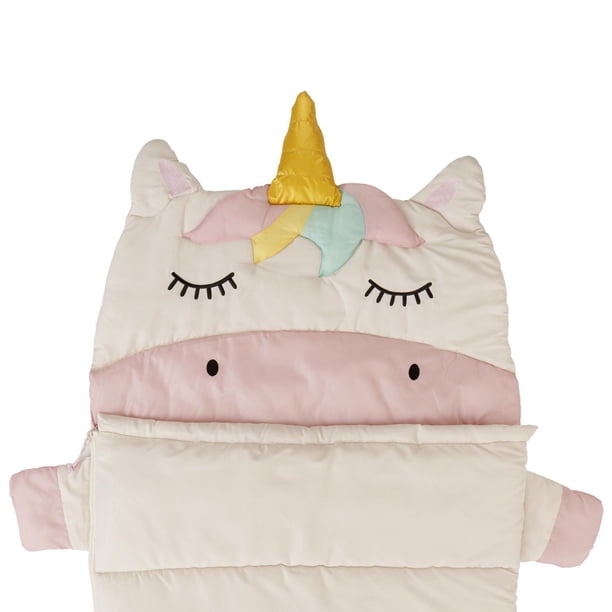 Dormi Locos – Sac De Couchage Licorne Blanche, Oreiller 2 En 1 Super Doux, Pour Enfants