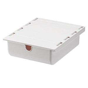 Organisateur de tiroirs cachés, forte adhésive, 2kg Capacité de charge, Space Conservation de stockage, solution polyvalente pour bureau, table d'étude