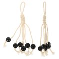 thumbnail image 3 of Simple Porte-Banane en Corde de Coton avec Perles en Bois, 3 of 8