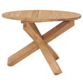 thumbnail image 2 of vidaXL Garden Dining Table Ø110x75 cm Solid Teak Wood, 2 of 4