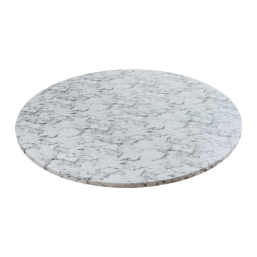 Nappe Ronde en Vinyle Ajustée Motif Protecteur de Table Bord Élastique Essuyable Huile Eau pour Table de Patio