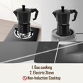 thumbnail image 3 of Rainbean Stainless Steel 6-Cup Stovetop Espresso Maker, 3 of 3