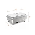 thumbnail image 2 of AKDSteel 9QT Electric Chafing Dish Buffet Server, Stainless Steel Food Warmer with Digital Temperature Display, Commercial Catering Equipment, 2 of 7