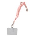 thumbnail image 1 of Baohd Mobile Phone Nylon Hanging Ropes with Card Detachable Neck Cords Anti-lost Crossbody Necklace Lanyards Strap Cellphone Accessory Pink, 1 of 7