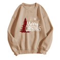 thumbnail image 4 of Pisexur Christmas Sweat-Shirt Décontracté à Manches Longues Col Rond pour Femmes, Pull Confortable et Ample, Imprimé Mode Festival Automne, 4 of 4