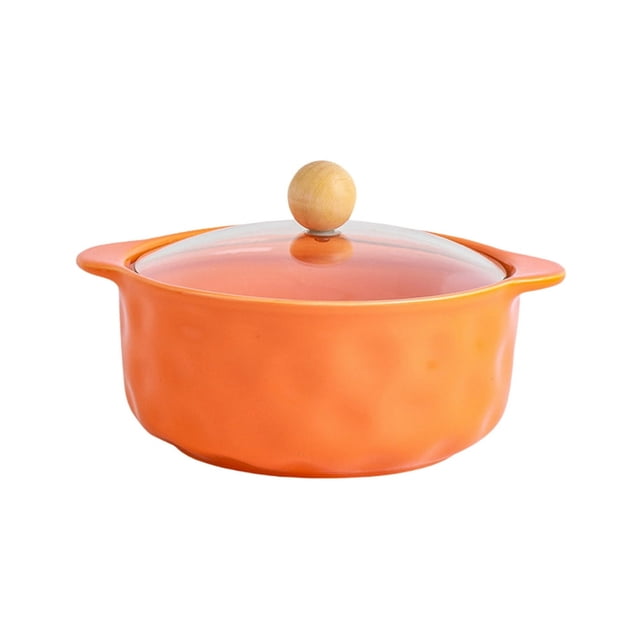 EASTIN Ceramic Pots Warm And Natural Style Ceramic Microwaveable Ceramic Pots Ceramic Cookware Stockpot Rice Pots Clay Pot for Cooking
