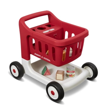 Radio Flyer Chariot de Courses Scan & Tri avec Lumières & Sons Trotteur Bébé avec Roues Chariot de Courses Rouge pour Enfants 1+