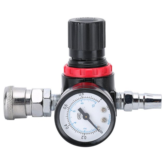 1/4" Air Pressure Regulator Gauge Regulating Valve Compressor For Spray Gun,Air Pressure Regulator Gauge