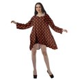 thumbnail image 3 of Moomaya Robes Décontractées Femmes Rayonne Robe Mini à Manches Longues pour Femmes, 3 of 4