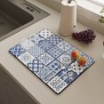 thumbnail image 2 of Drying Mat for Kitchen Counter,Kitchen Drying Mat Kitchen Drainage Mat No Wash Insulation Mat Slip Meal Mat Bowl and Drying Mat Bowls for Kitchen,Drying Mats for Countertop, 2 of 6