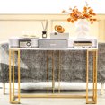 thumbnail image 4 of Gymax Console Entryway Hallway Table Gold Narrow Long Sofa Table for Living Room, 4 of 10
