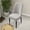 Grey, variant on Half Round Elastic Dining Chair Cover, Xinsrenus Soft Stretchy Flock Cushion Backrest Protector, Universal Fit Household Chair Cover for Kitchen Living Room with Machine Washable, Sky Blue