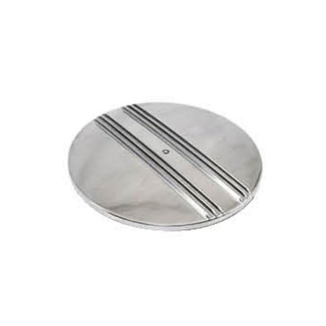 14 in. Round Alumnium Dual Finned Air Cleaner Top, Black