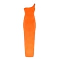 thumbnail image 5 of zanvin Robes boho pour Femmes, Robe Longue d'Été Unie Sans Bretelles pour Femmes, Robe Fendue de Plage, Robe de Fête Boîte de Nuit pour Invitée de Mariage, Orange, 5 of 5