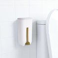 thumbnail image 2 of Wall-Mounted Plastic Bag Dispenser, No-Drill Kitchen Organizer for Recycling Grocery Bags, Compact Design, 2 of 9