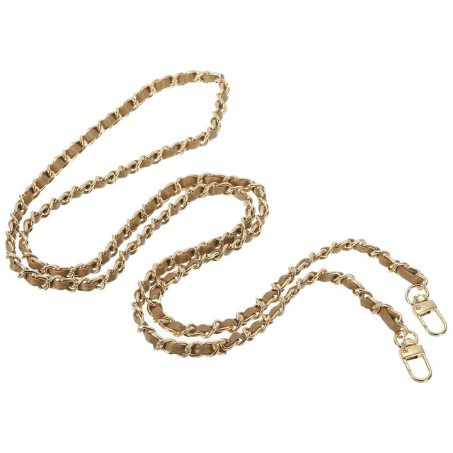 Unique Bargains 55 Inch Purse Chain Strap, Bag Chains Shoulder CrossBody Replacement for Handbags, Coffee/Gold