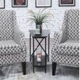 thumbnail image 2 of Convenience Concepts Tucson Wedge End Table in Black Wood Finish and Metal Frame, 2 of 5