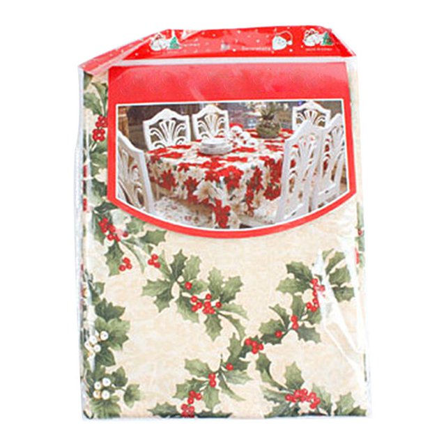 Nappe à Thème de Noël pour Maison Restaurant Table à Manger Couverture de Bureau à Thé Couverture de Table Imprimée, Type C