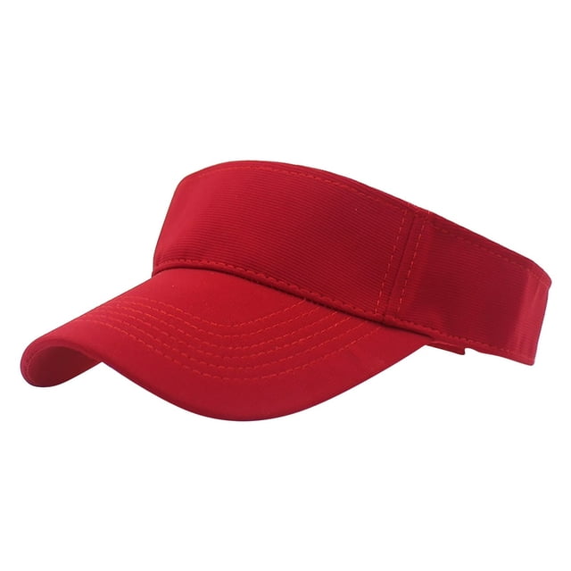 Casquettes de Baseball Sports de Soleil Visière-Golf Plage Visière Casquette Protection UV Chapeau Ajustable pour Femmes Coton