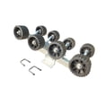 thumbnail image 4 of Siruishop Rouleau de Remorque de Bateau Accessoires Marins Bricolage Assemblage, Support Inférieur, Pièces de Rechange pour Remorques de Navire Bateau à Moteur 8 Roues Noir, 4 of 8