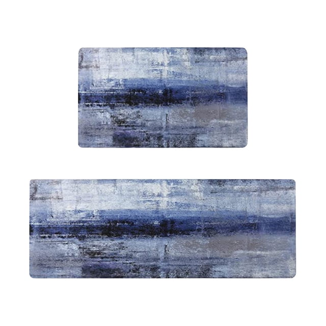 Giyblacko Carpet Door Mats Kitchen Rugs And Mats Set Of 2 Cushioned Anti Fatigue Kitchen Floor Mat Non Slip Waterproof Kitchen Rug Set Comfort Standing Mats
