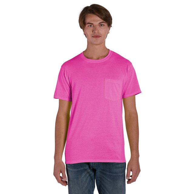 Hanes T-Shirt de Travail pour Hommes avec Poche