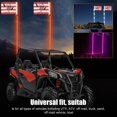thumbnail image 3 of Whip Lights, Lumière Whip LED RVB avec Application et Télécommande, 300 Motifs 366 Modes 32 Niveaux de Luminosité 10 Vitesses, Antenne à Spirale Éclairée Whip pour UTV ATV Camion Tout-Terrain, 3 of 7