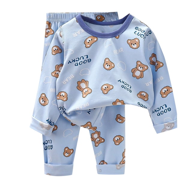 WEAIXIMIUNG Christmas Solid Color Children's Hoodie Set With Thick Fall And Winter Homewear Pajamas 140-150cm