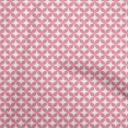 thumbnail image 1 of oneOone Viscose Chiffon Pink Fabric Asian Block Craft Projects Decor Fabric Printed By The Yard 42 Inch Wide, 1 of 5