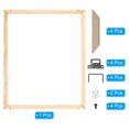 thumbnail image 3 of Unique Bargains Canvas Stretcher Bars Kit, 12x10 Inch Rectangle Solid Wood Frame for Paint, Prints, Oil Paintings, Wood Color, 3 of 5